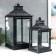 Summary metal, glass "Etna" black set 2 pcs 19x19x39 cm, 14x14x27 cm