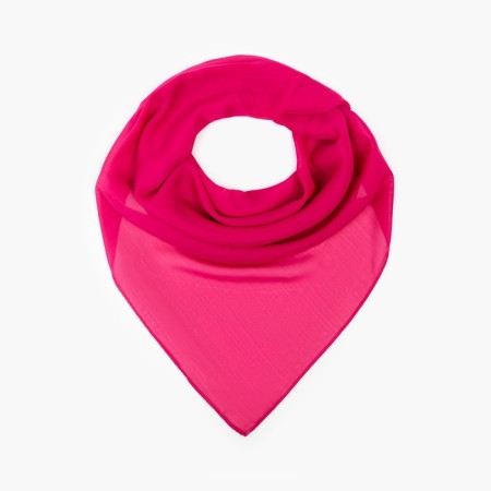 Textile scarf, bright fuchsia color, size 72x72