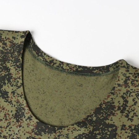 T-shirt men's camouflage pixel, green color, size 48-50-1