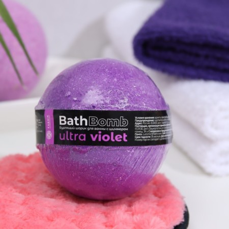 BOMBER for a bath with a shimmer Ultra Violet, 120 g-3