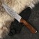 Caucasian knife, tourist "Golden Eagle" with scabbard, steel - 40x13, handle - nut, 14.5 cm