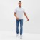 T-shirt (Polo) Male Minaku Regular Fit: White Color, Rr. 48