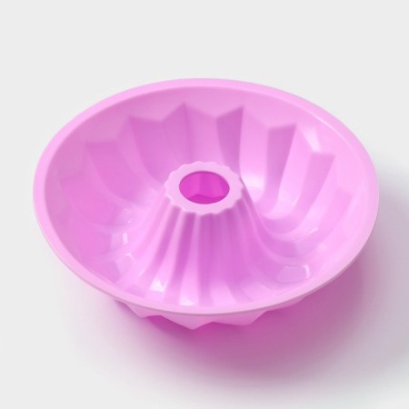 The form for baking the share "German cupcake. Custard ", silicone, 21.5 × 5 cm, pink color-2