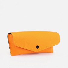 Case for glasses on the button, color orange