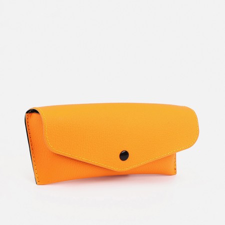 Case for glasses on the button, color orange