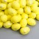 Easter decor "Egg - silver speck" set of 100 pcs yellow 1.5x1.8 cm, 8x8x8 cm