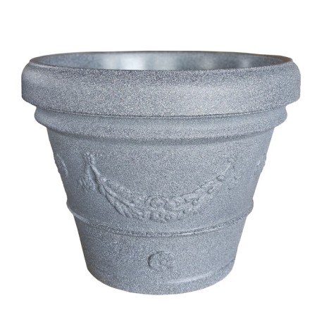 Kashpo for flowers "Viola 2" 60x60x48 cm, 80 l, color gray granite