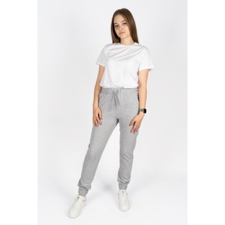 Female trousers, size 44, color gray melange