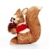 Decorative souvenir from natural materials "Belchok in a fur coat" 15 × 21 × 22 cm