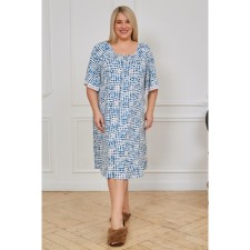 Women's dress, size 74, blue color