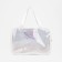 Cosmetic bag with lightning, white color