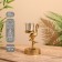 Flamino candlestick aluminum 10x12x19 cm