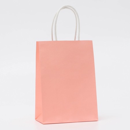 Craft pink package, round handle, 15 x 21 x 8 cm, 120 g