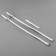 Shoe strap, artificial leather, 30 cm, 8 mm, 2 pcs, white color