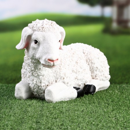 Garden figure "lambs lies" 29x15x17cm-1
