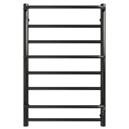 Electric towel Grois Gamma, 500x800 mm, 8 crossbars, lower rights, black-1