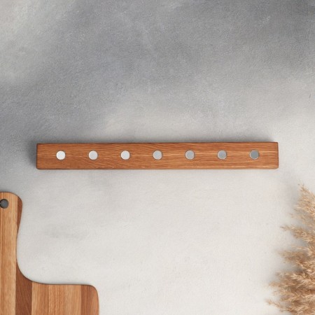 Holder for knives magnetic ADELICA, 38 cm, 7 knives, oak