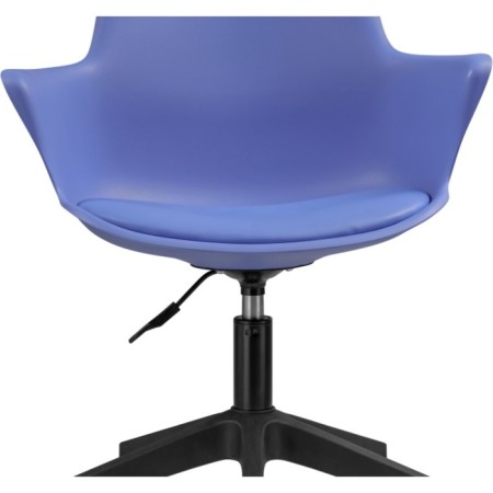 Computer chair Tulin plastic/eco -leather, black/blue 60x60x83 cm-5