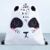 Back for shoes "Beauty Panda" with additional elements, 30 x 40 cm