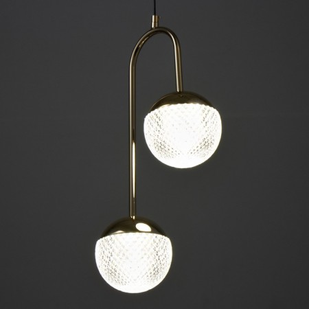 Lamp Bayerlux "Jaso" 2hLED 40W gold 23x12x43 cm-4