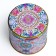 Casket Metal Round "Tulip and Patterns" 8.3x8.5x8.5 cm
