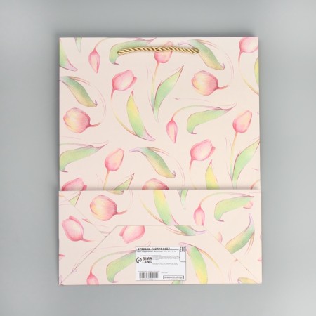 Gift package, packaging, "tulips" 32 x 26 x 12 cm-7