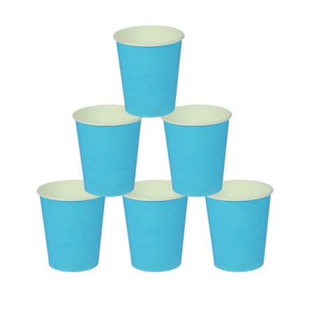 A single -single -paper cup, blue color 205 ml-1