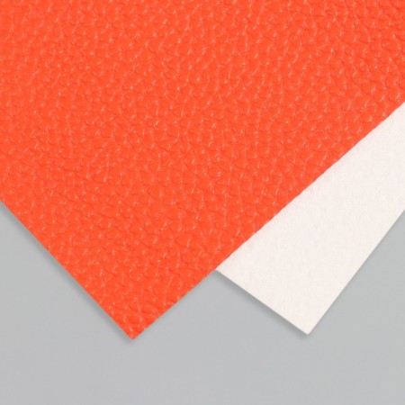 Sheet for creativity claims. Kozh "Figure Lichi" Red-Orange sheet 33x20 cm thick 1 mm