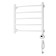 Domoterm electric heated towel rail "Calipso" P5, 500x500 mm, right, white matte