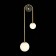 Wall lamp ST LUCE. SL1202.201.02. Adige. 2x40 watts, E27, 22x70 cm, golden color
