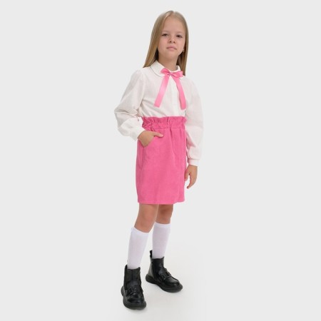 Children's shirt KAFTAN, size 34 (122-128 cm), white color-5