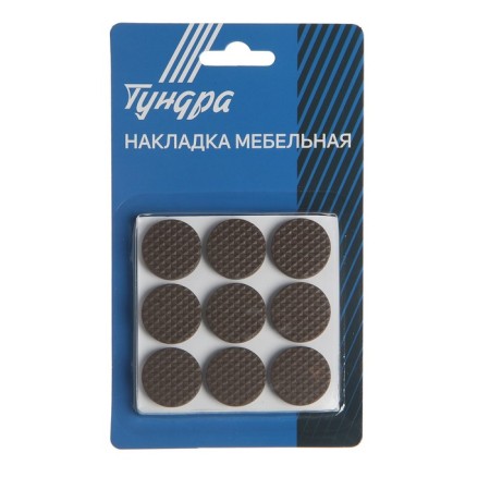 Laying furniture round tundra, d = 25 mm, 18 pcs., Polymer, brown-2