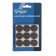 Laying furniture round tundra, d = 25 mm, 18 pcs., Polymer, brown