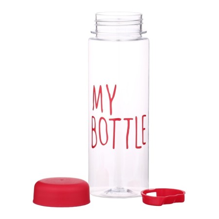 Water bottle, 500 ml, My Bottle, 19.5 x 6 cm, Czech in the kit, Red-3