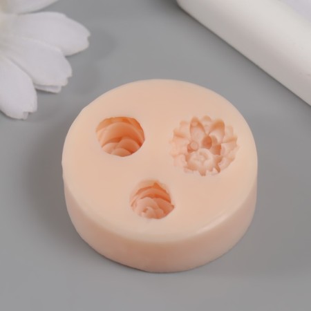 Mold Silicon "Flowers" from 1.2 cm to 1.8 cm mix-2