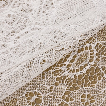 Lace cilia, 140 mm × 3 ± 0.5 m, white color-1