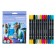 A set of art markers "Sonnet", 12 colors, water base, bilateral: bullet/brush, basic colors, 150411173