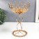 Summary Metal for 1 candle "Temporary loop with balls" gold 27x17x17 cm
