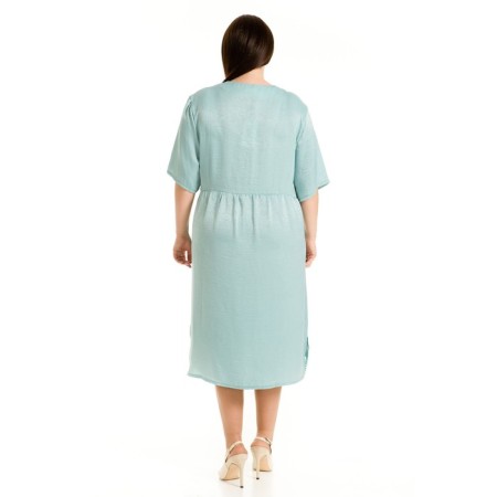 Women's dress, size 52, blue color-3
