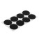 Furniture tundra, D = 40 mm, round, black, 8 pcs.