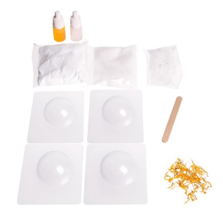 Set for creativity. DIY bombs with your own hands with calendula flowers-2