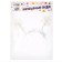 New Year's carnival rim "Snowflake 1" with white diodes, for the New Year