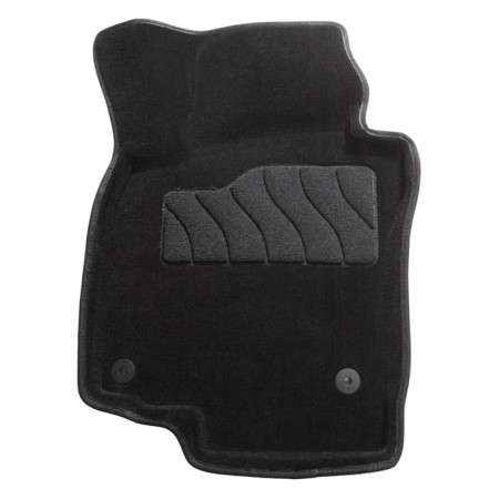 Pile rug for Volkswagen Golf VI, V, Jetta, 2003-2012, Black-1