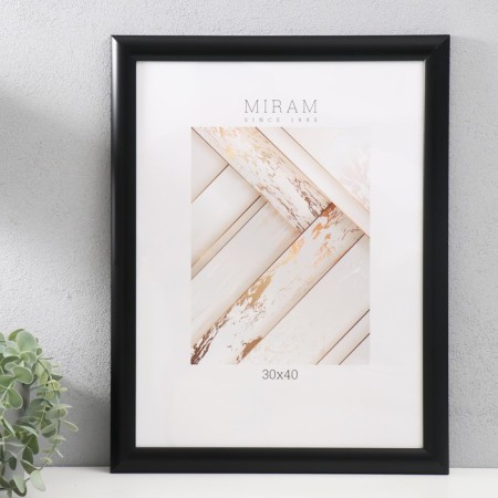 Photo frame Plastic "Mira" 30x40 cm 277 Black (plastic screen)