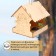 DIY wooden feeder for birds "Fox with an umbrella", 19 × 24 × 21 cm, Greengo