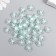 Plastic beads "Flower with green middle" Gloss 20 grams 0.6x1.2x1.2 cm