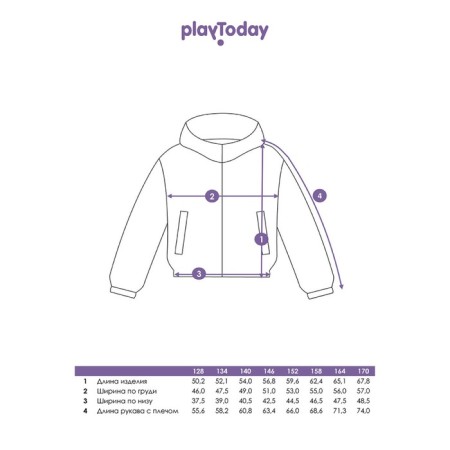 Ветровка для девочки PlayToday, рост 164 см-12