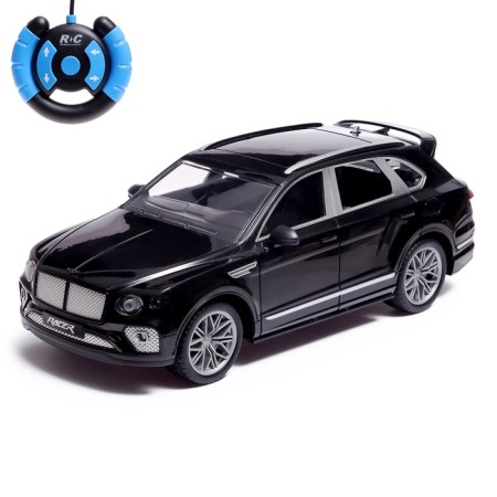 Radio controlled machine "Lux", battery, on the control panel, light effects, black color, 1:16