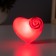 Nightlight heart with a flower LED red 3.2x6x6.5 cm