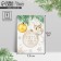 Postcard-Mini "Happiness in the New Year", Christmas tree balls, 10.5 x 7.5 cm, New Year